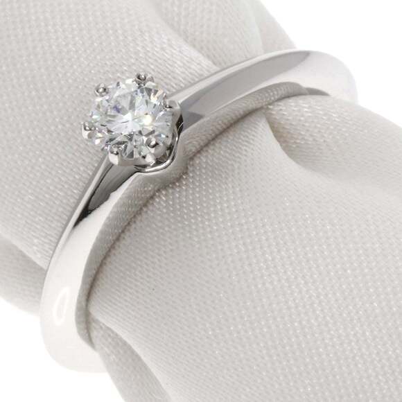 TIFFANY Authentic Silver Diamond Ring - Picture 2 of 6